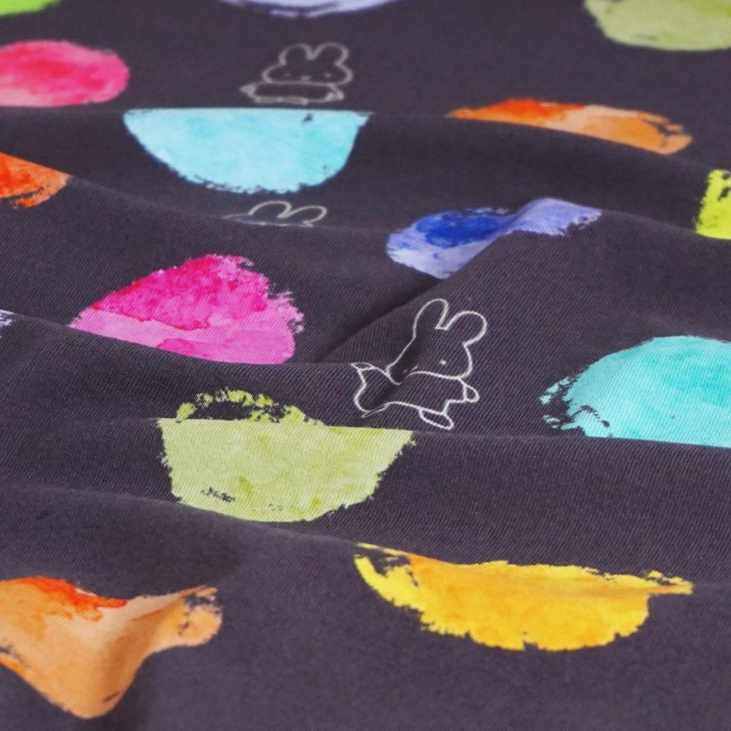 Baumwolljersey Miffy Nijntje bunte Bälle